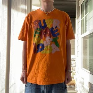Supreme Men's Orange T-shirt